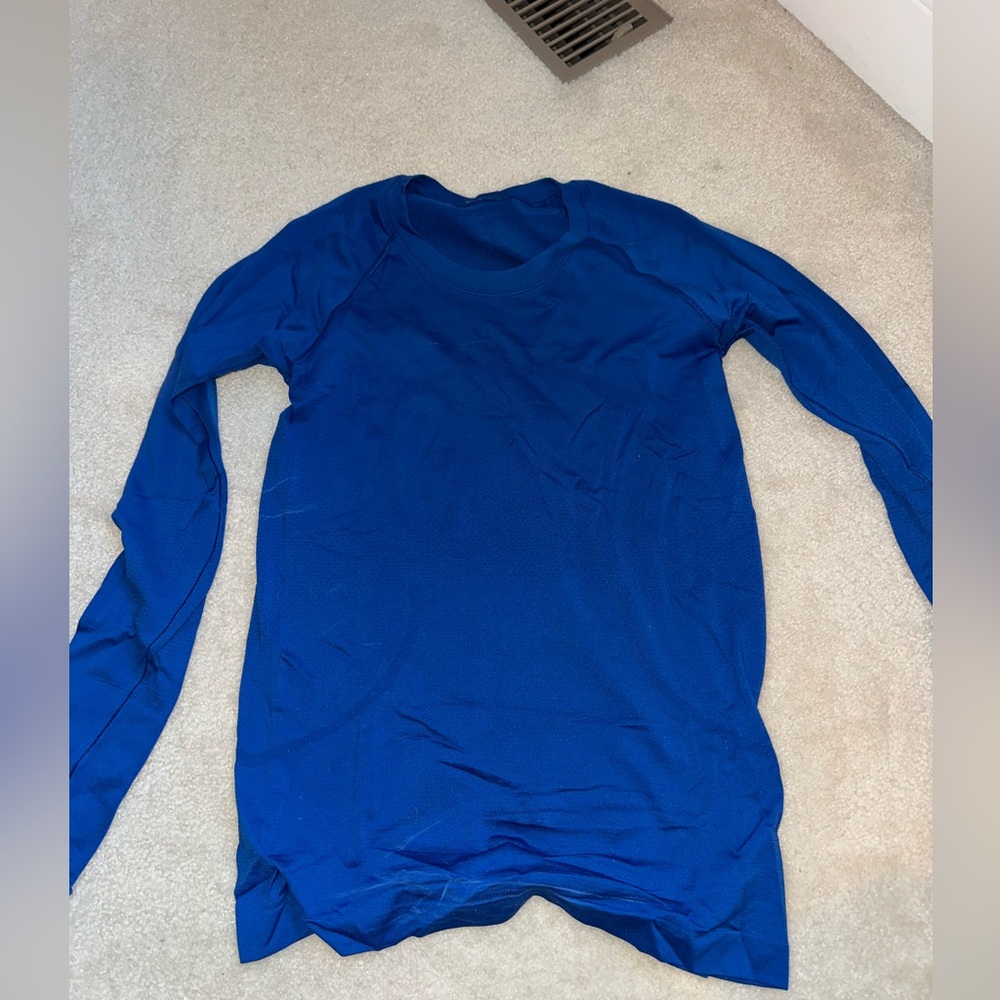 Lululemon Swiftly Blue Long Sleeve Size 6